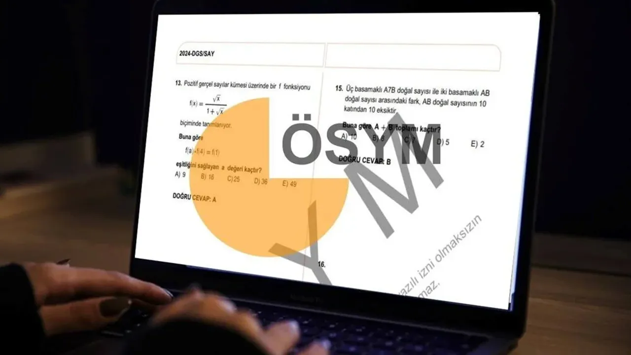 DGS soru ve cevapları açıklandı