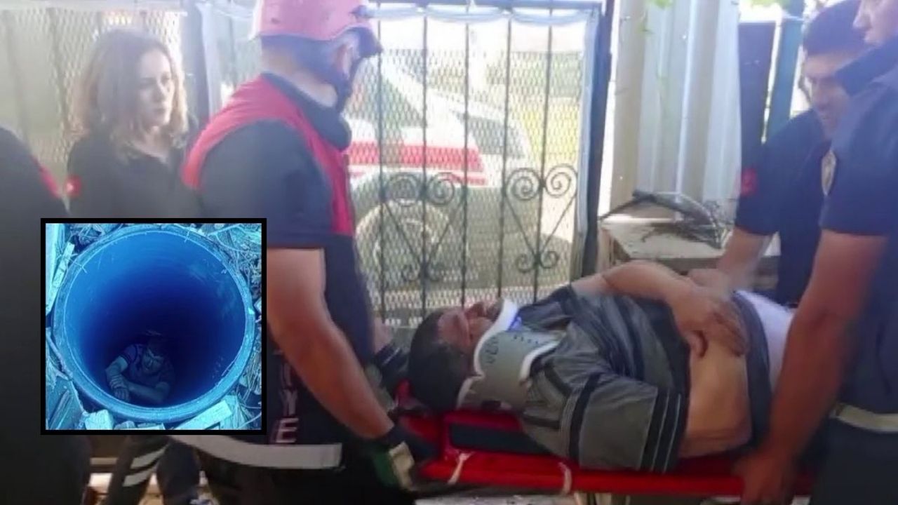 Su kuyusuna düşen adamın mucizevi kurtuluşu!