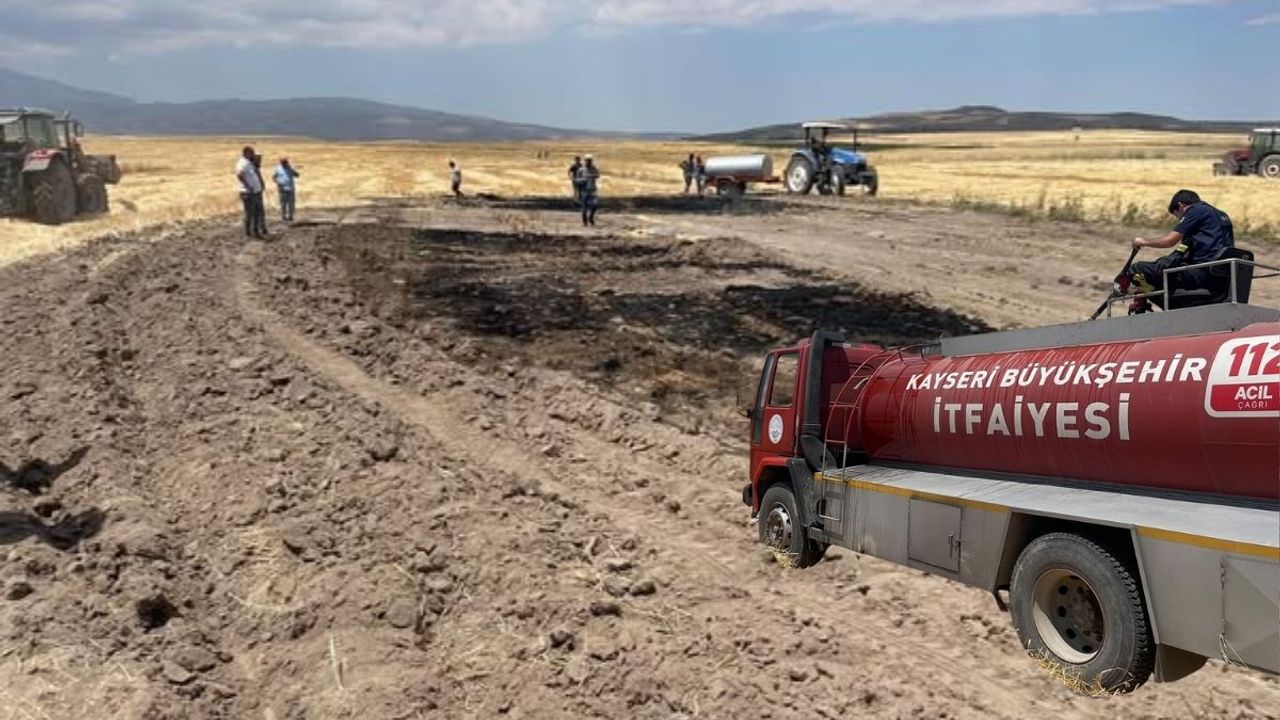 Tomarza'da yangın endişesi büyüyor: 167 dönüm arazi küle döndü!