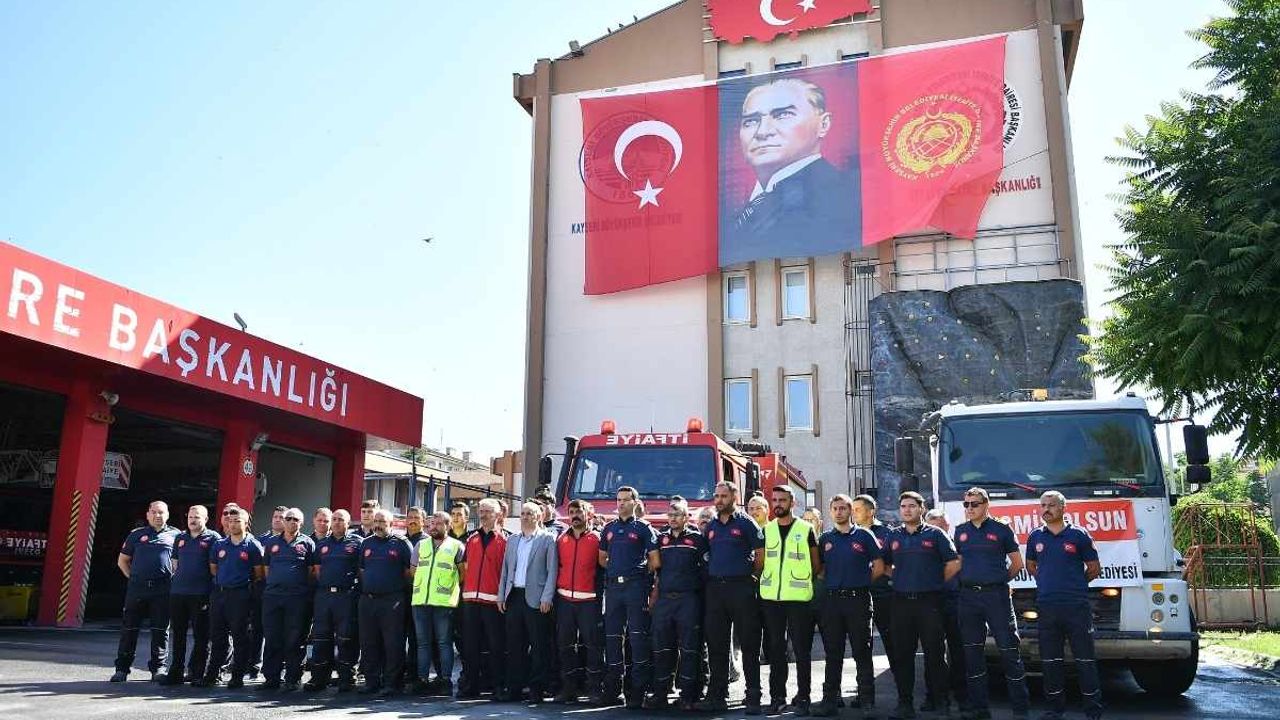 Gece gündüz mücadele ettiler! Kayserili itfaiyeciler şehre döndü!