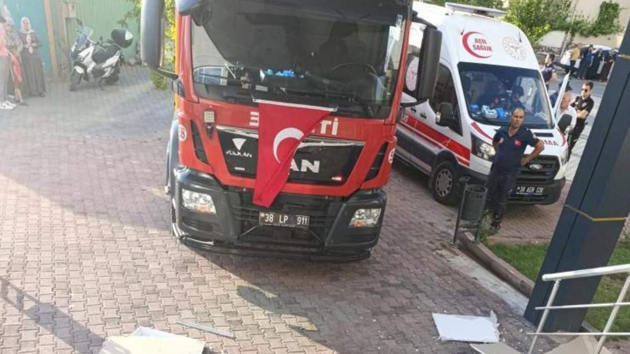 Kayseri'de mucizevi kurtuluş! 9. Kattan düşen genç yaralandı