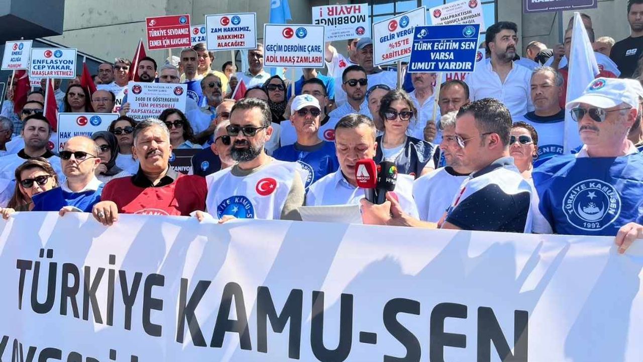 Kayseri’de Kamu-Sen’den maaş tepkisi: Alın terimizi istiyoruz!