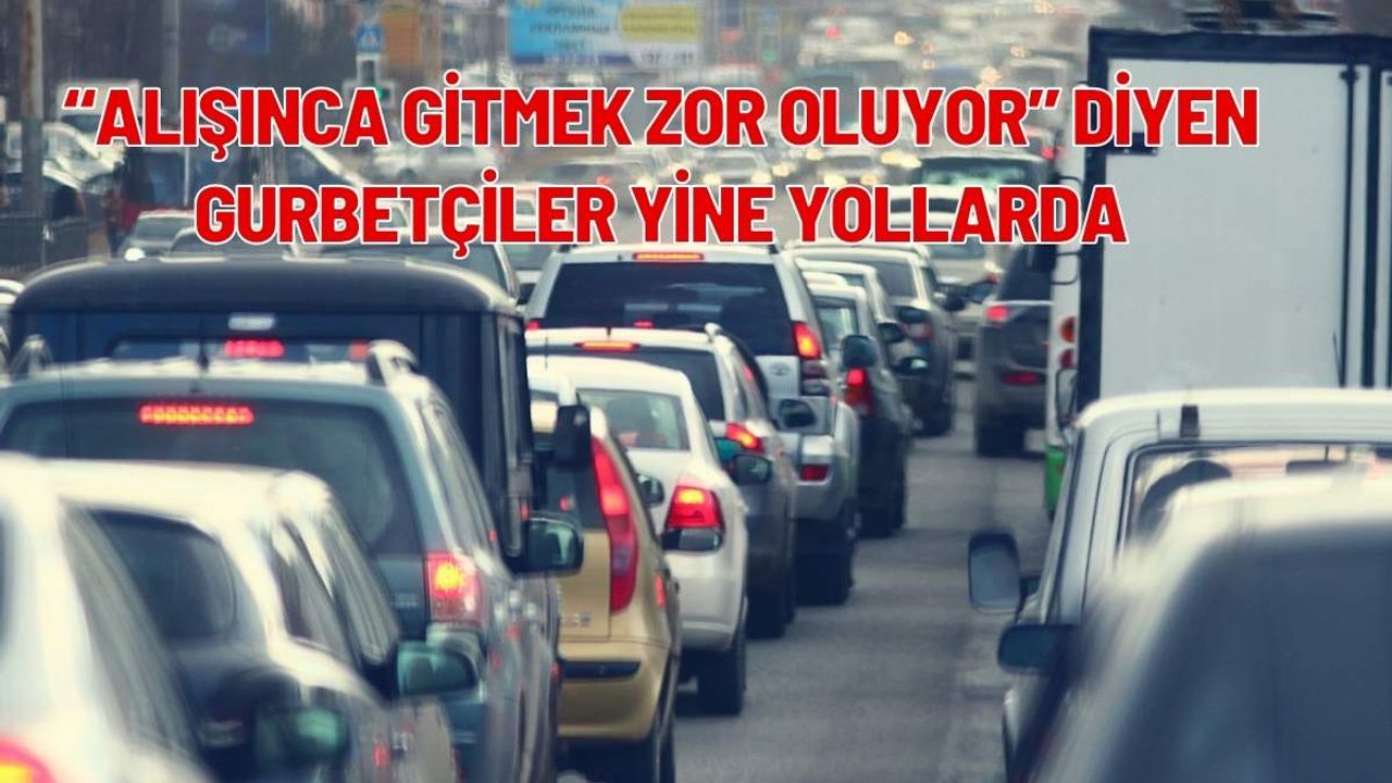 “Alışınca gitmek zor oluyor” diyen gurbetçiler yine yollarda