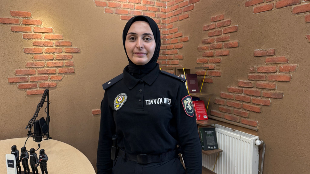 Kayseri Çevik kuvvetindeki tek kadın!