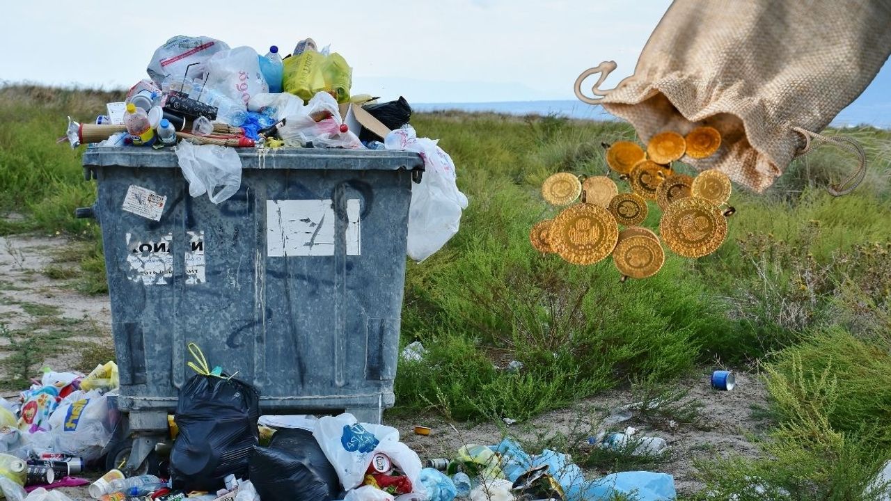 Annesine sürpriz yapmak için 500 bin liralık altını çöpe attı!