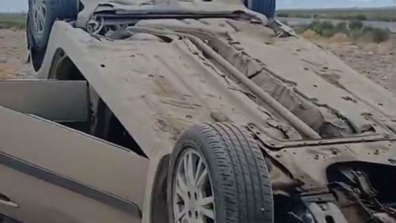 Kontrolden çıkan araç takla attı: 2 ölü 1 ağır yaralı!