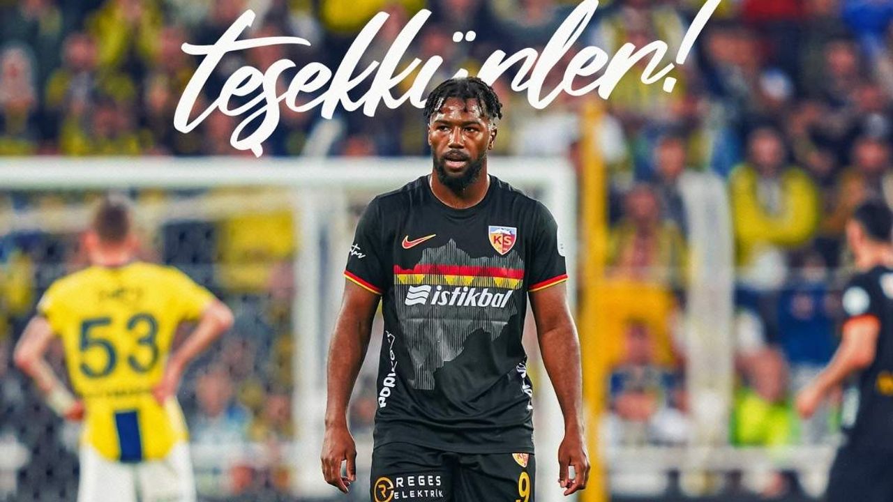Kayserispor'dan Duckens Nazon mesajı