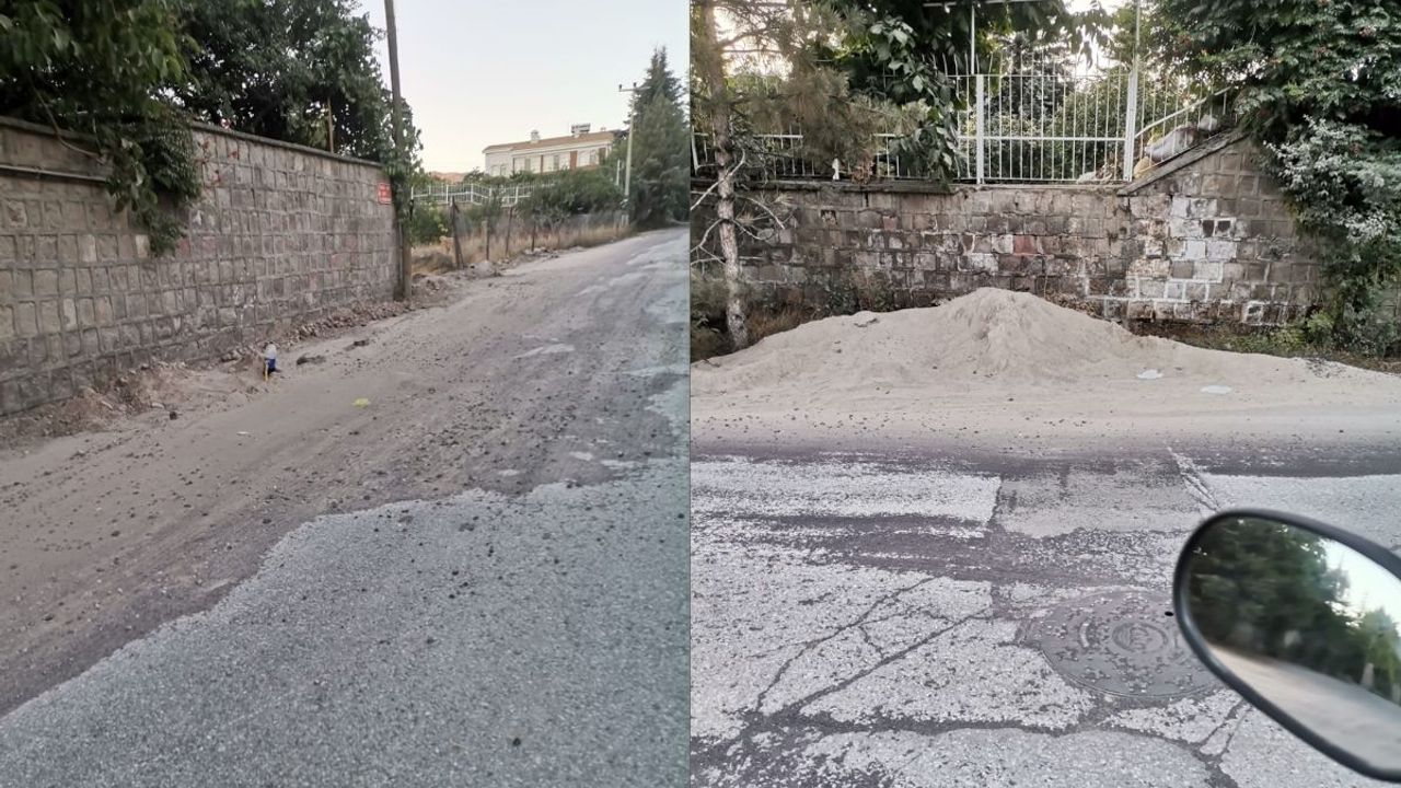 Belediye çalıştı tozu vatandaşa kaldı!