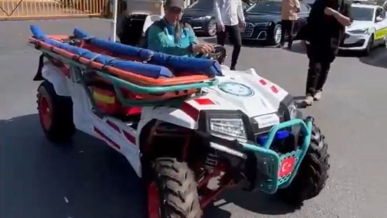 Sağlık Bakanı tarafından sedyeli ATV sürüşü gerçekleşti!