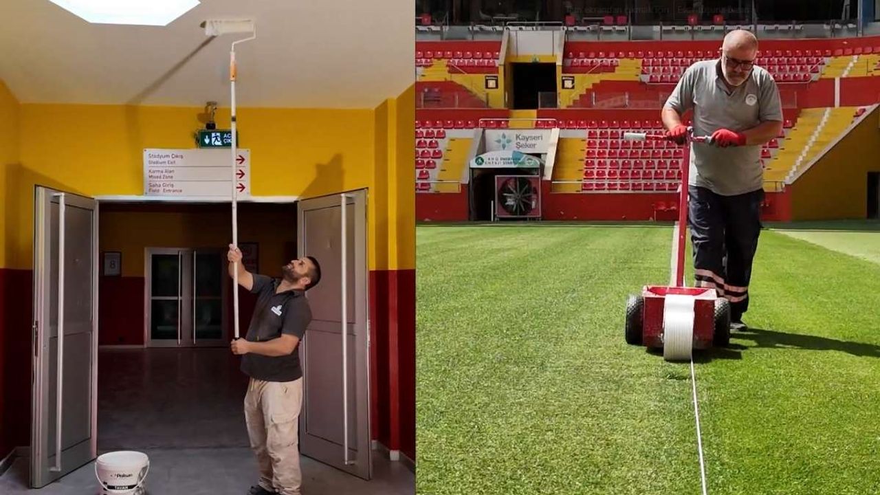 RHG Enertürk Enerji Stadyumu’nda hazırlıklar tamamlandı