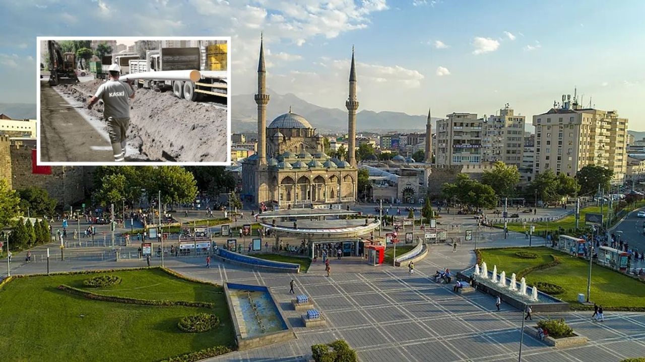 Kayseri’de yol ve altyapı çalışmaları sürüyor