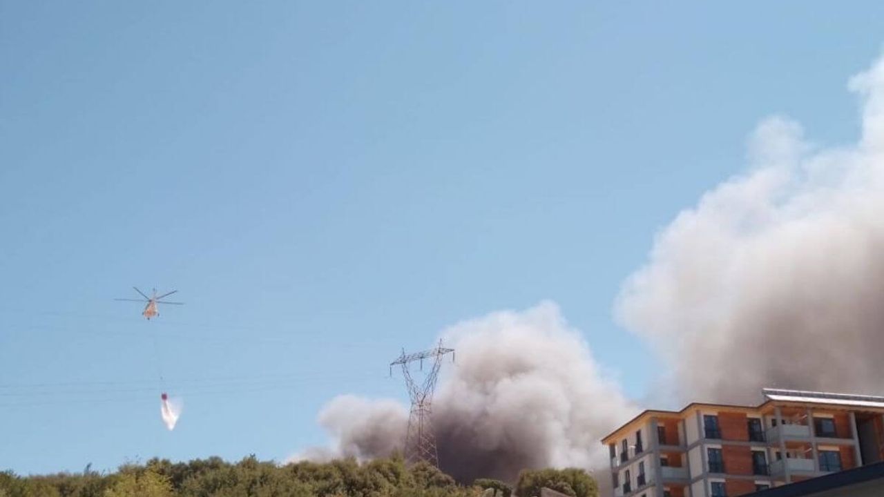 Orman Bölge Müdürlüğüne ait lojman inşaatında büyük yangın!