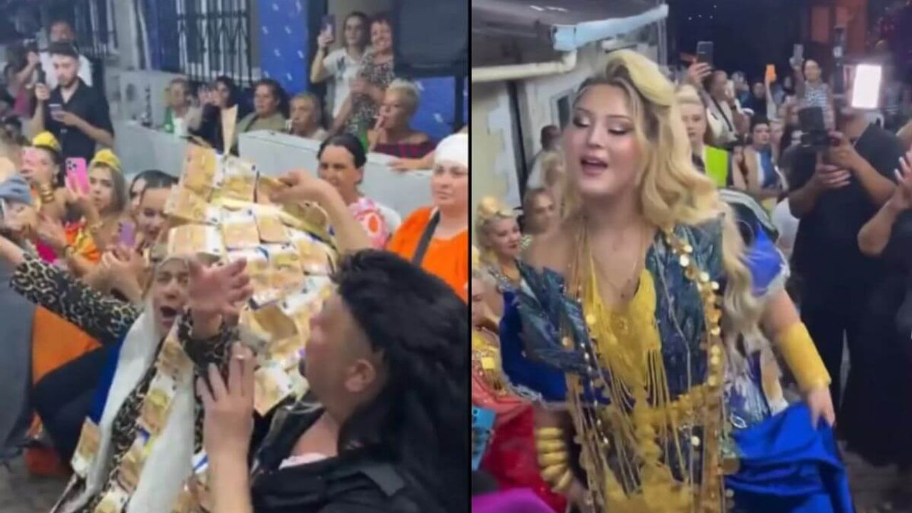 Kobra Murat’ın kızına olaylı söz töreni! Damada para ceketi, euro şemşiye ve dahası!