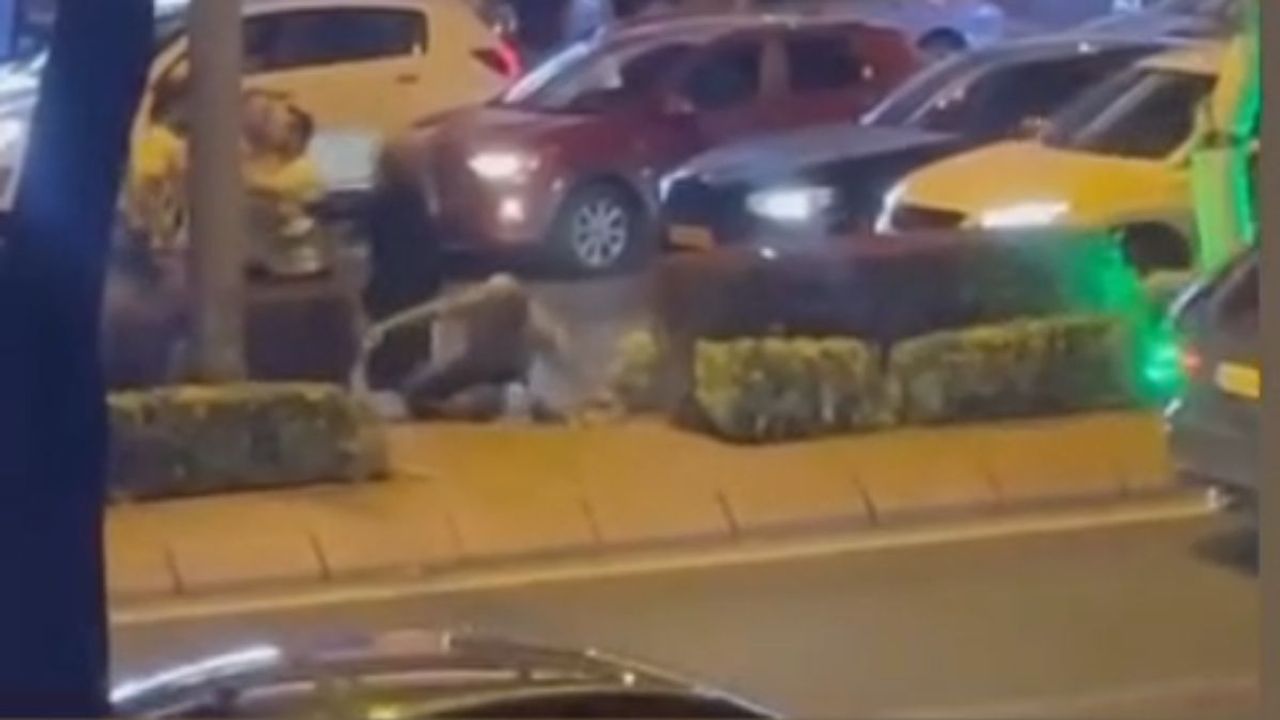 Melikgazi Alpaslan Mahallesi'nde yaya ile araç sürücüsü arasında kavga!