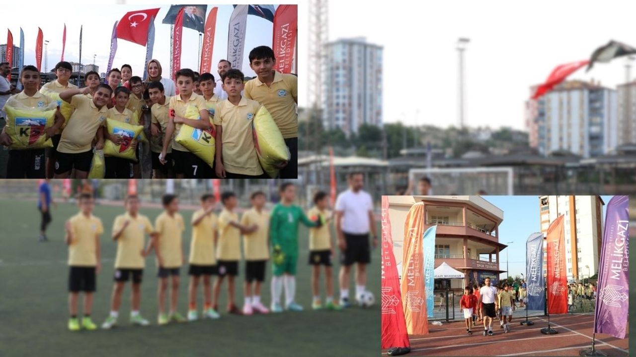 Melikgazi futbol turnuvasında kupa bakın kimin !