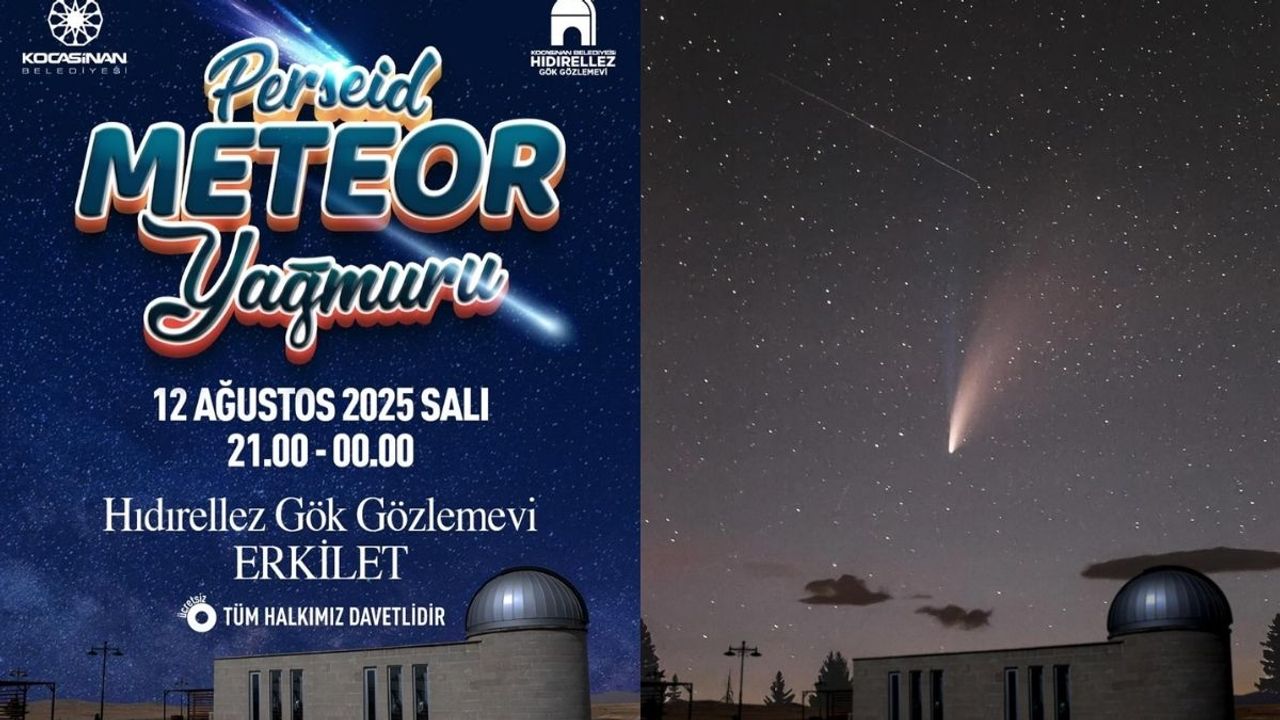 Kayseri'de gökyüzü şöleni! Persoid meteor yağmuruna saatler kaldı