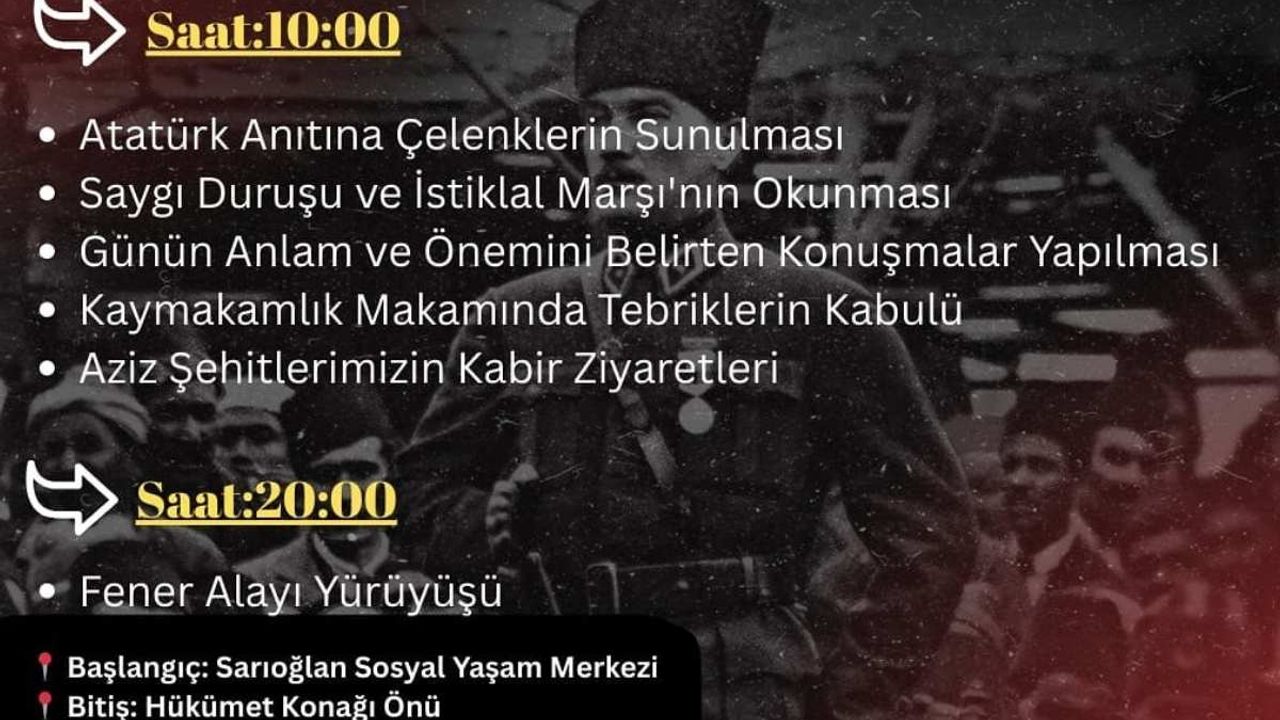 Kayseri’de coşku dolu kutlamanın programı belli oldu