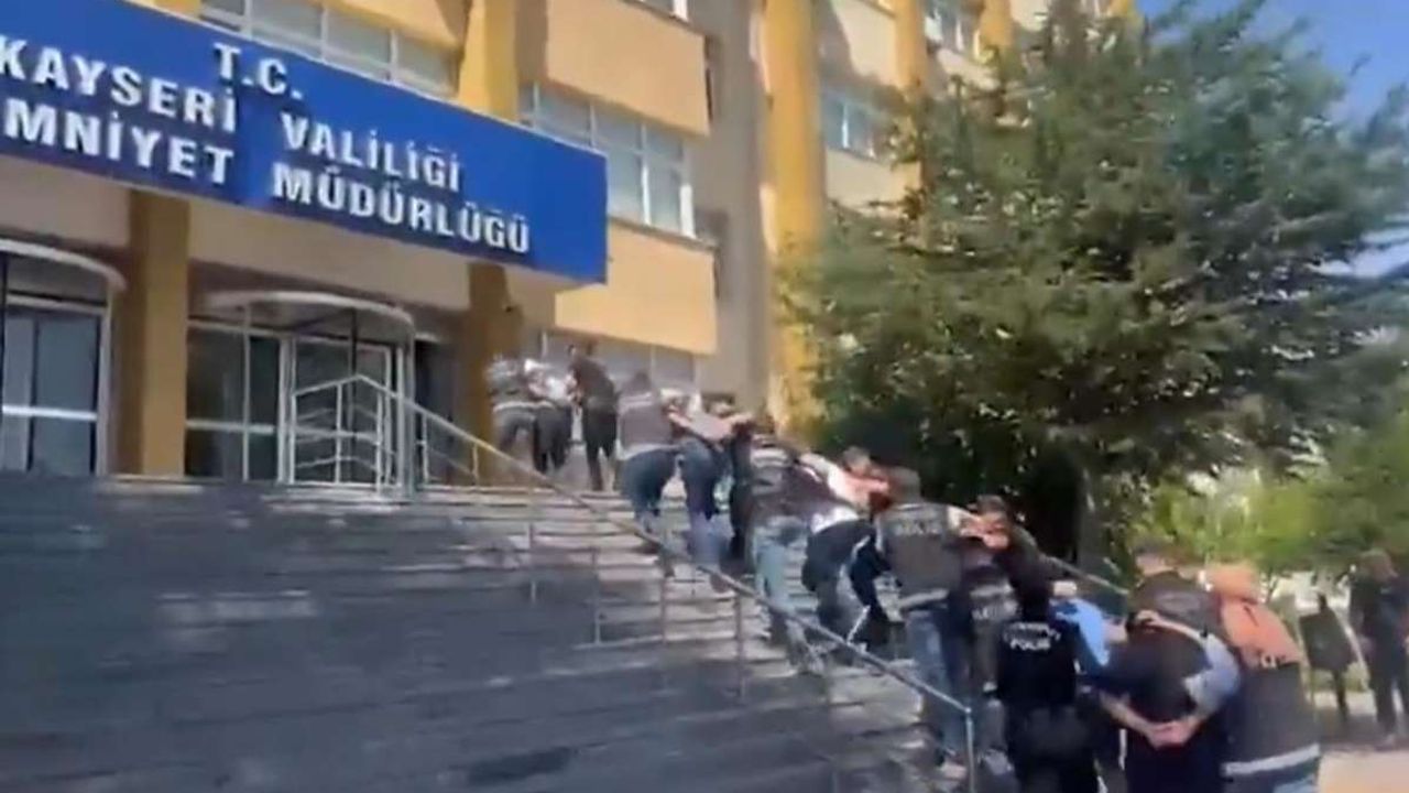 Kayseri’de büyük operasyon: 7 gözaltı, 4 tutuklama