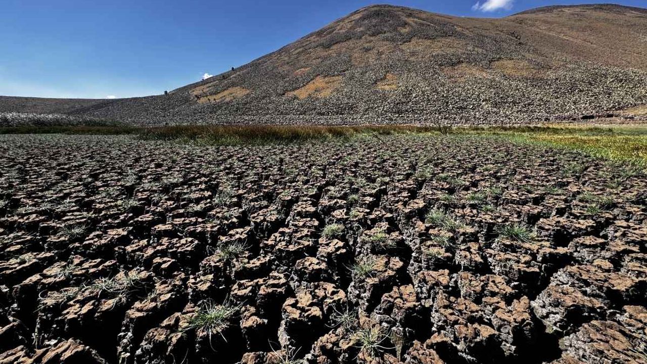 Erciyes’teki sarıgöl kurudu: Kuraklık mı geliyor ?