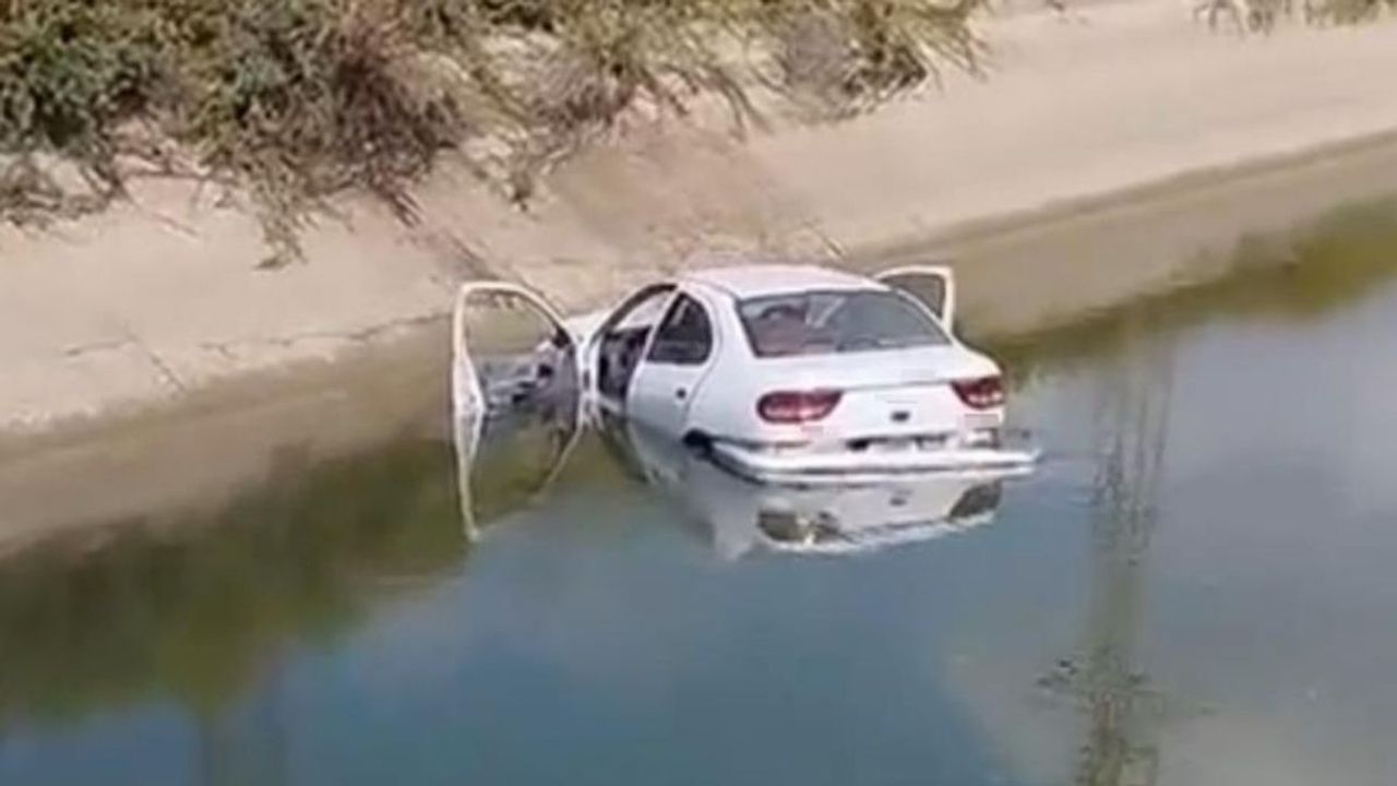 Adana’da otomobil sulama kanalına devrildi: 1 ölü, 2 yaralı