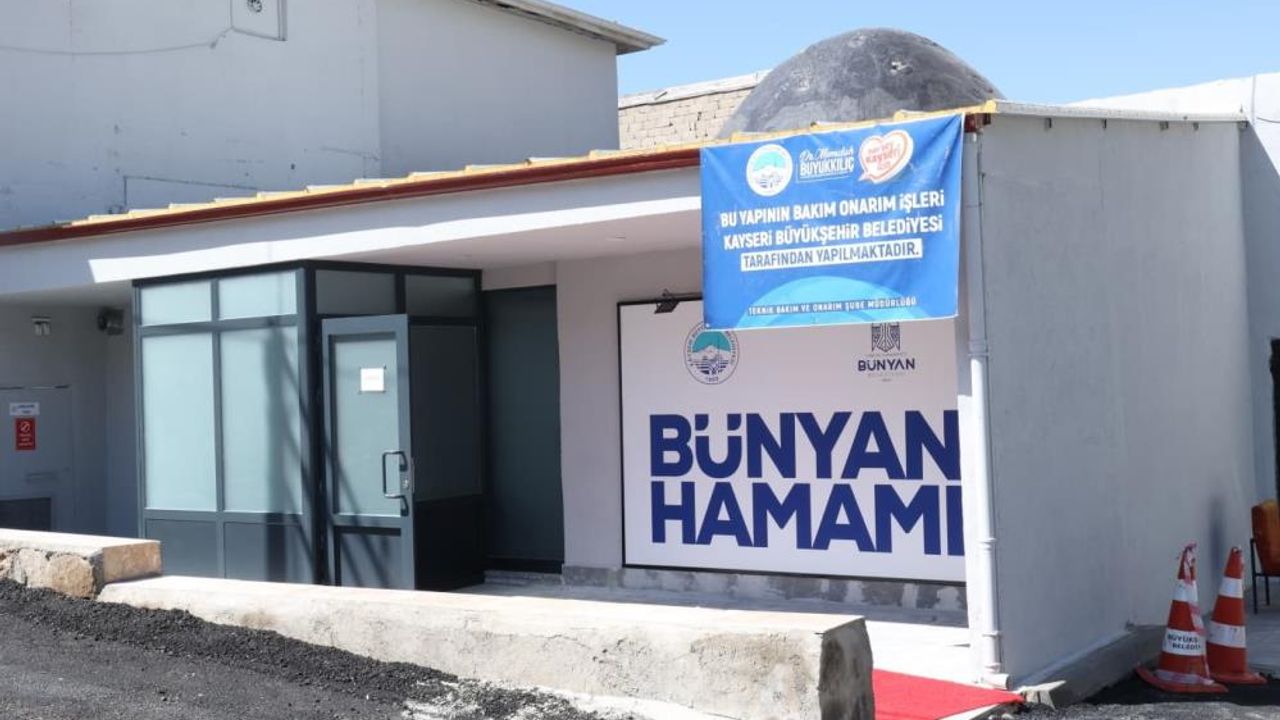 Bünyan'da iki değerli yatırım açılış için hazır : Hamam ve üst geçit