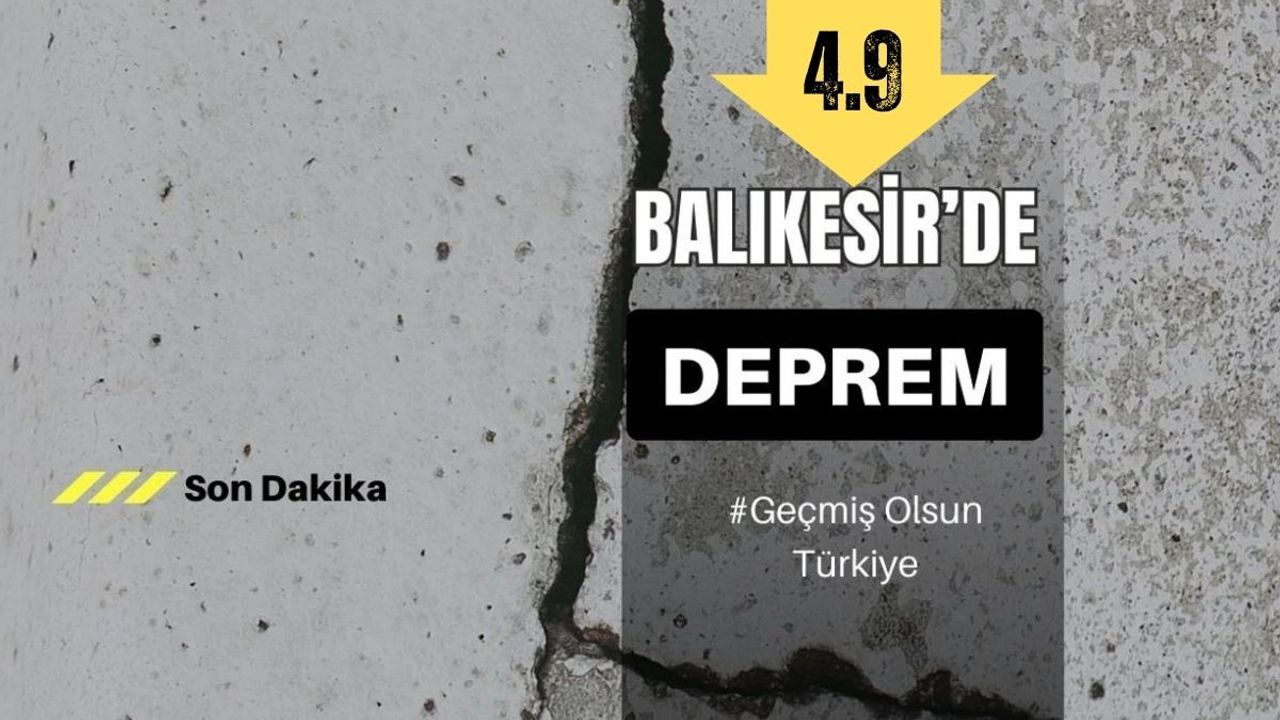 Balıkesir'de yine deprem oldu!