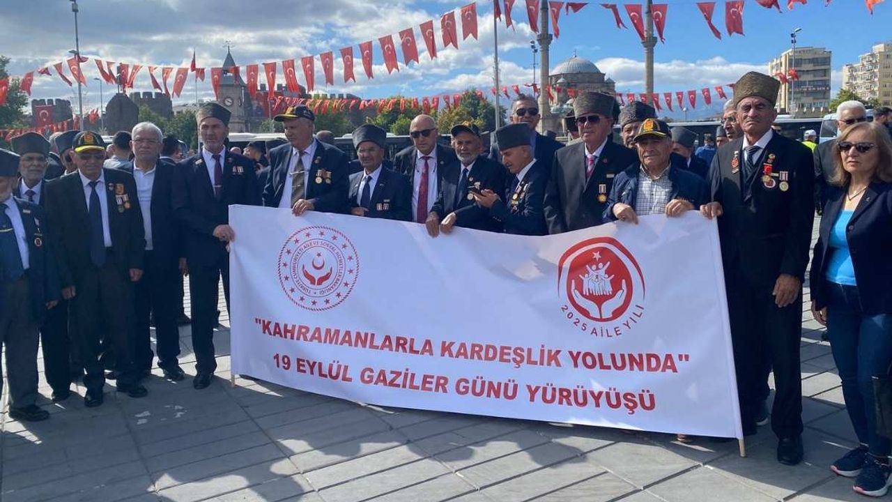 Kayseri’de Gaziler günü coşkuyla kutlandı