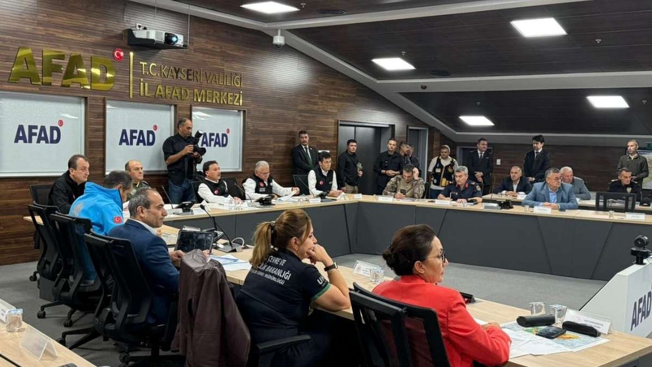 Kayseri’de deprem tatbikatı başladı