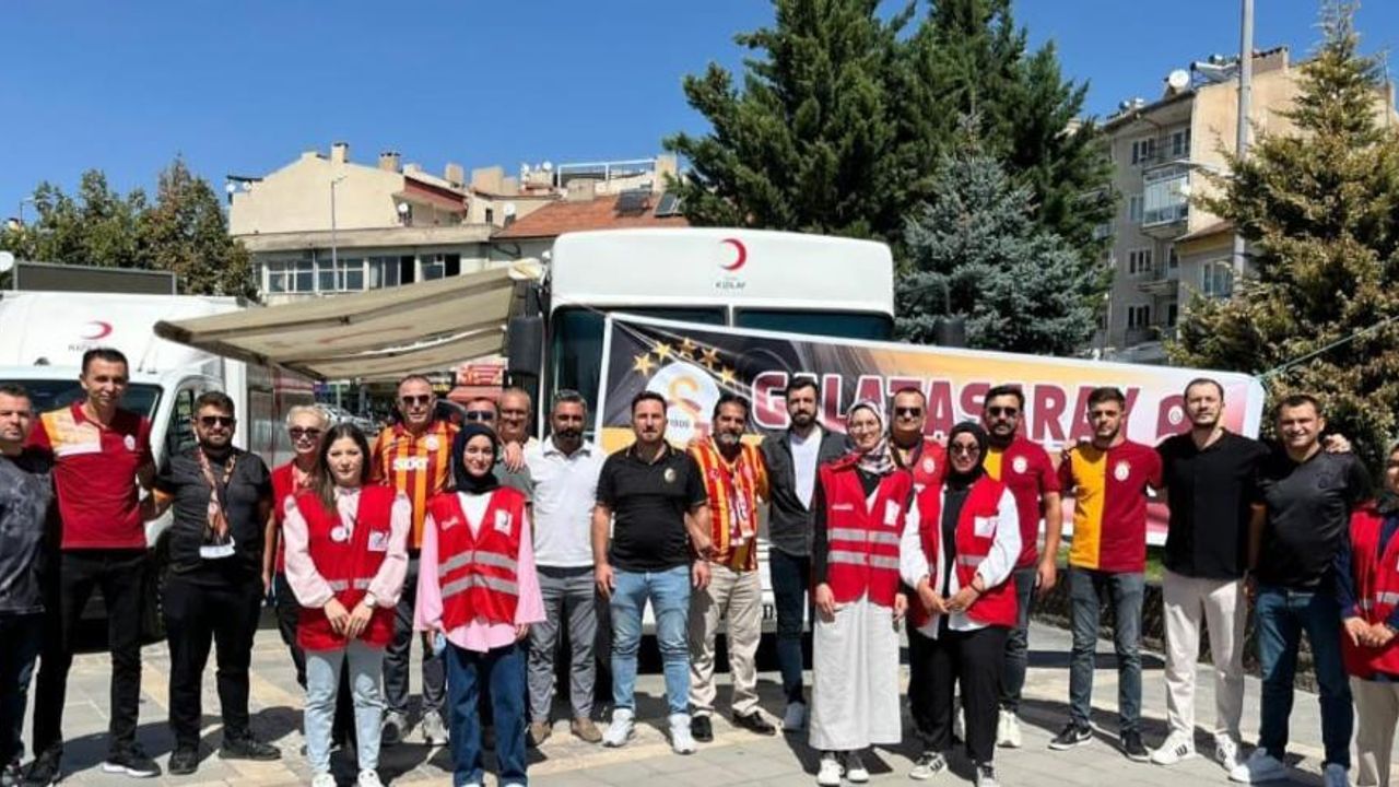 Develi’de Galatasaray taraftarları kan bağışında ilçe rekoru kırdı