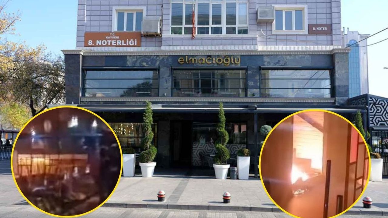 Kayseri Elmacıoğlu Ekspres’te yangın