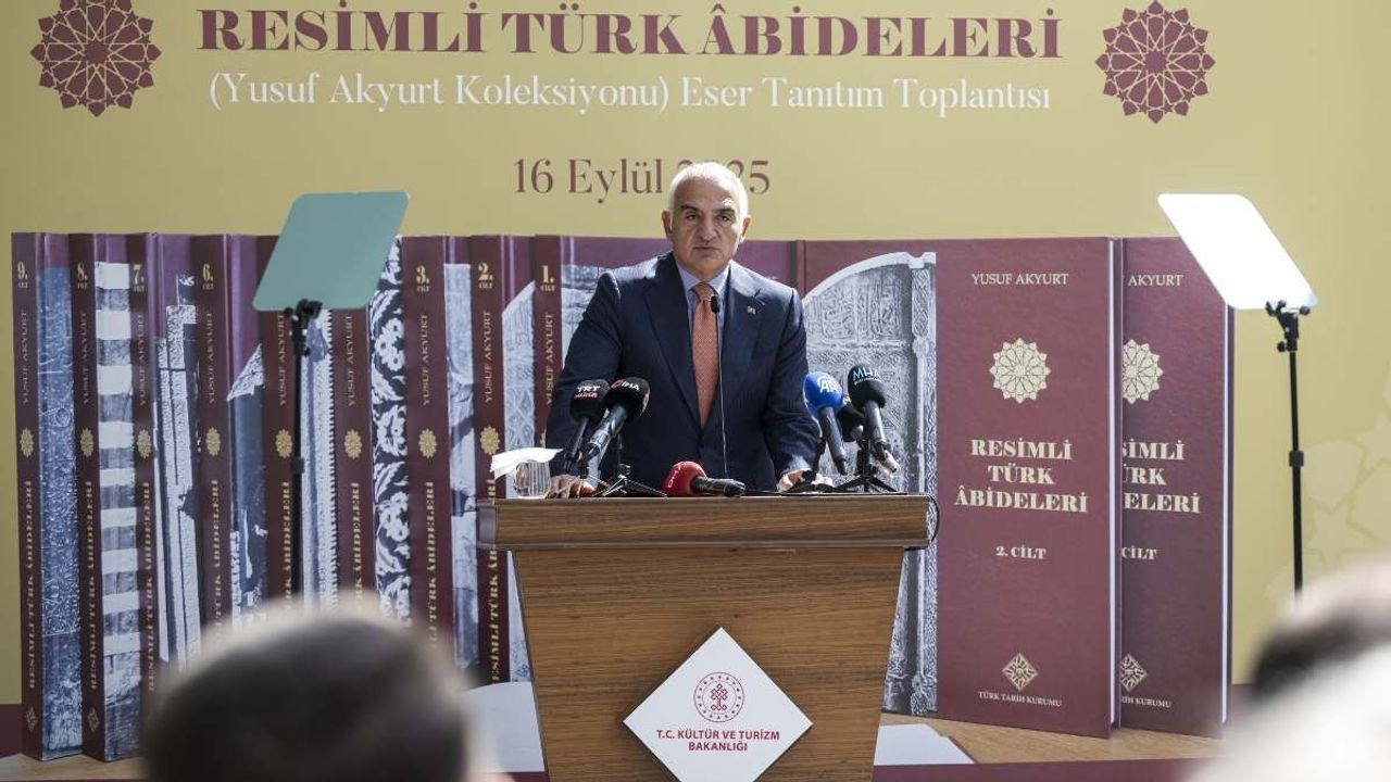 Resimli Türk Abideleri tanıtıldı: Bakan Ersoy’dan kültürel miras vurgusu