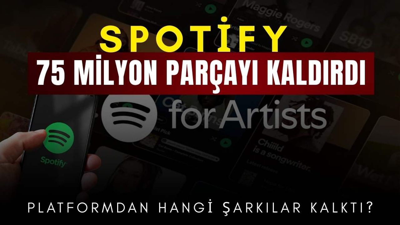 Spotify'dan büyük hamle: 75 milyon parçayı kaldırdı!