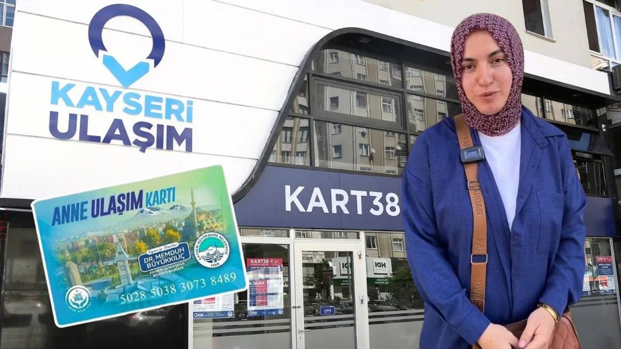 Kayseri’de anne ulaşım kartına yoğun ilgi