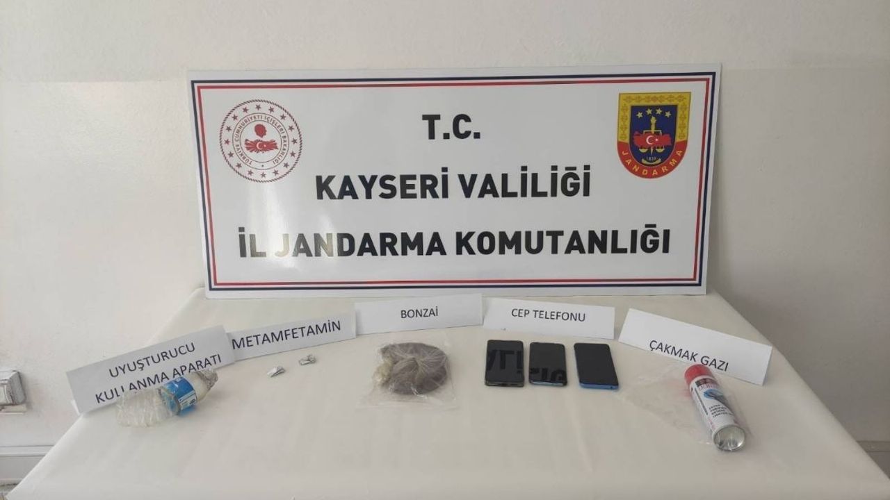 Kayseri’de jandarmadan narkotik operasyon: 1 gözaltı