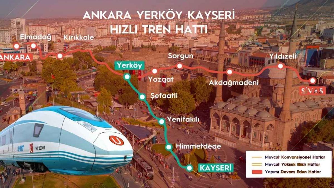 Kayseri’nin yüksek hızlı tren hayali için önemli adım: Başvuru tamamlandı