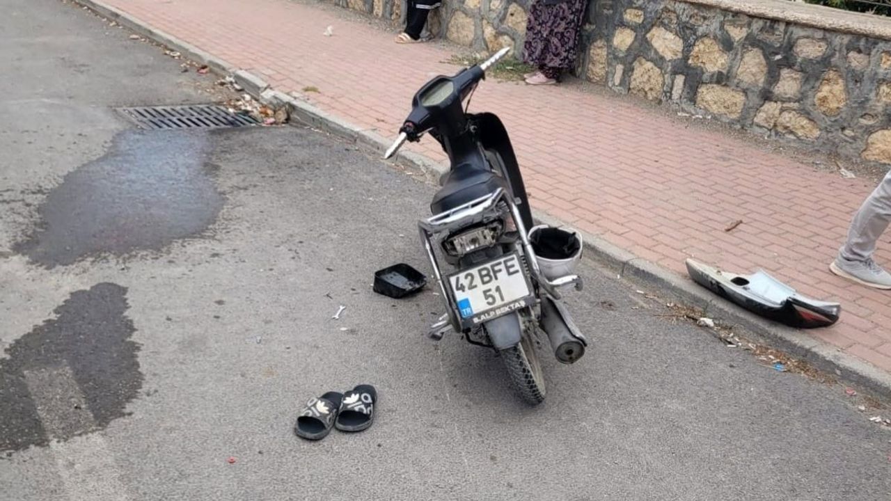 Motosiklet kazasında 16 yaşındaki sürücü ağır yaralandı