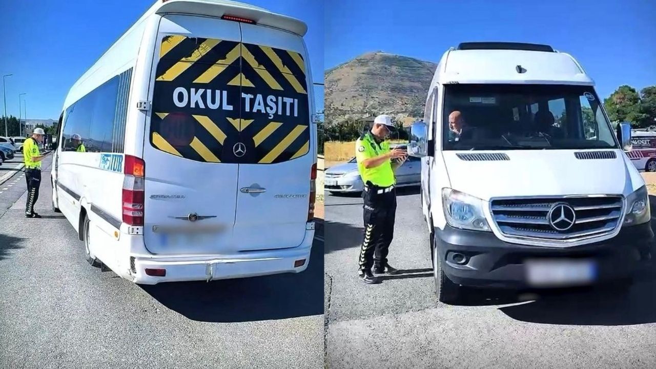 Kayseri’de polis ekipleri okul servislerini denetledi!
