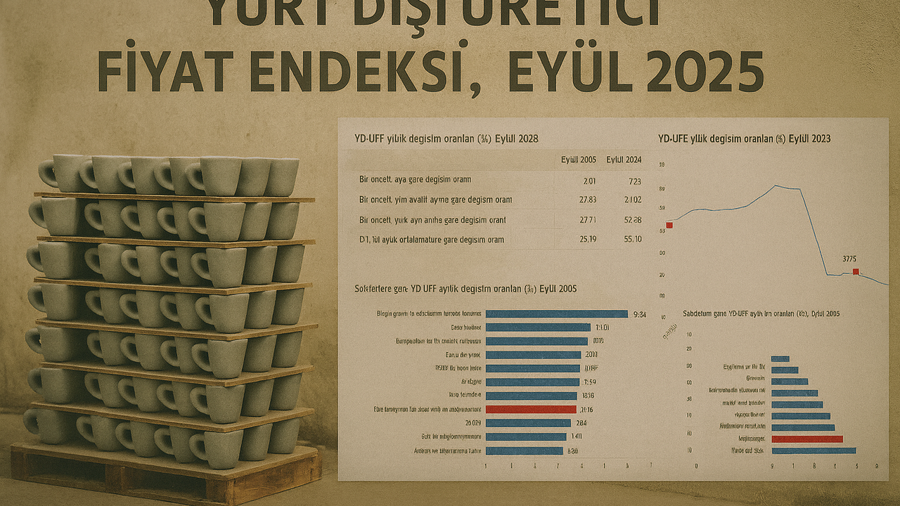 YD-ÜFE Eylül’de arttı: İmalat ve enerji fiyatları yükselişte