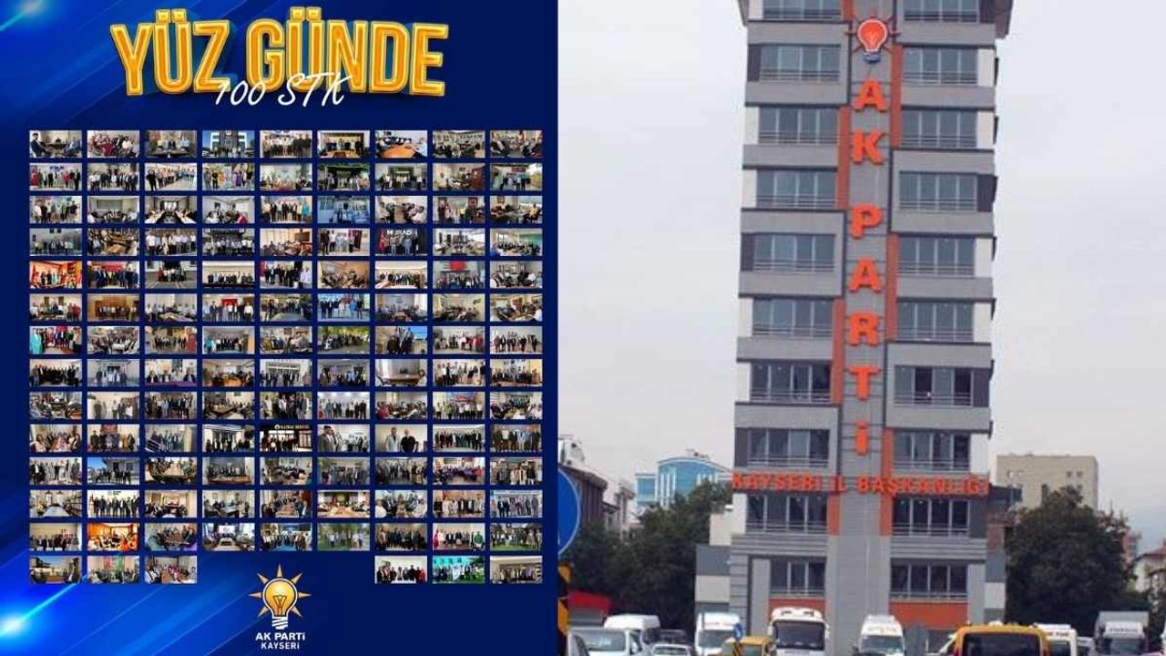 AK Parti Kayseri İl teşkilatı yüz günde 100 STK ziyareti