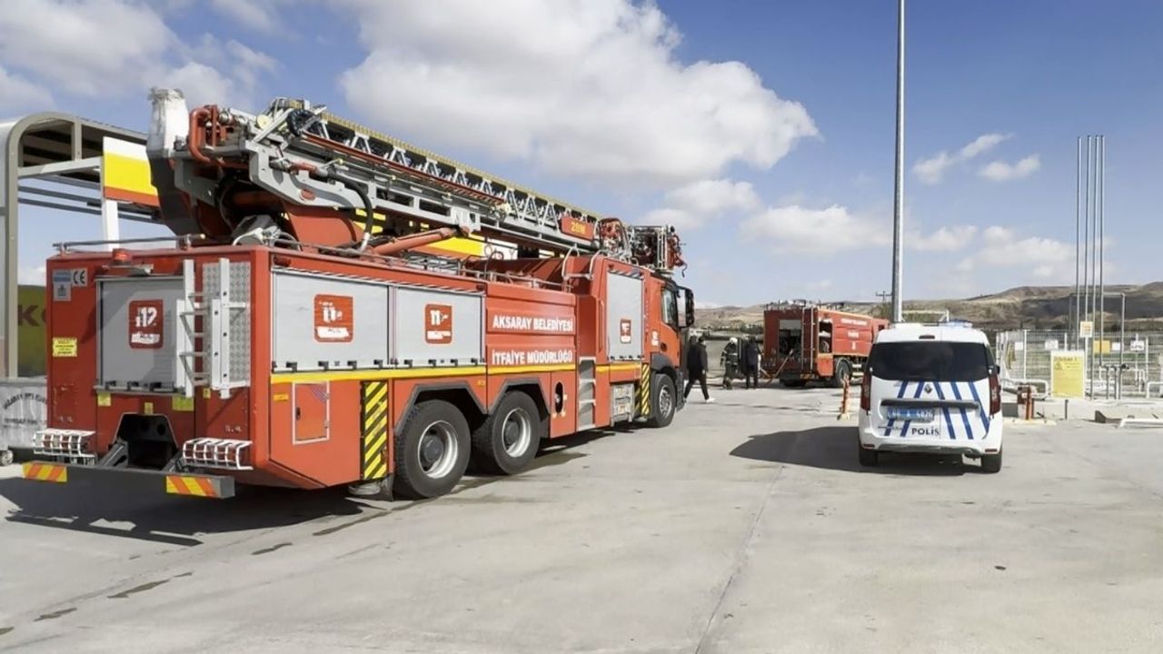 Akaryakıt istasyonunda korkutan yangın!