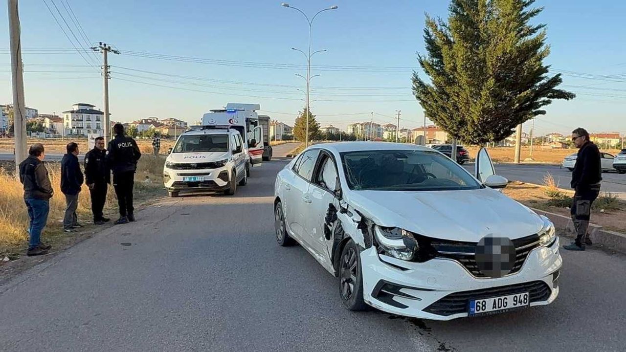 Aksaray’da otomobil ile tır çarpıştı: 1 yaralı