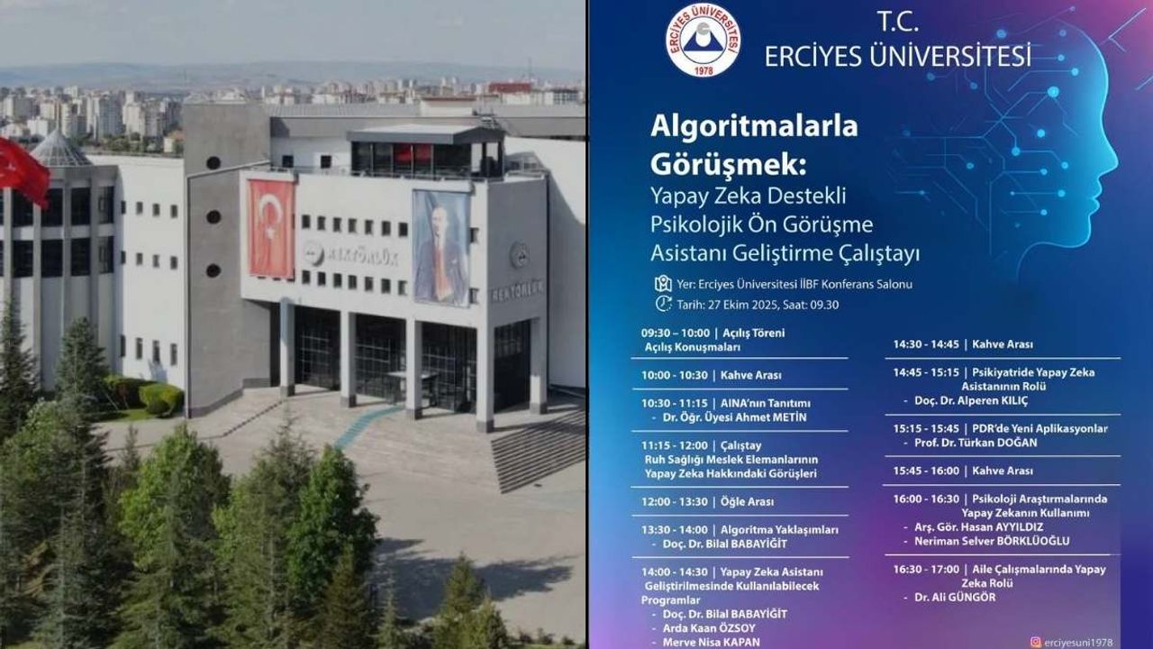 Algoritmalarla görüşmek: Erciyes Üniversitesi’nden yenilikçi yapay zekâ projesi