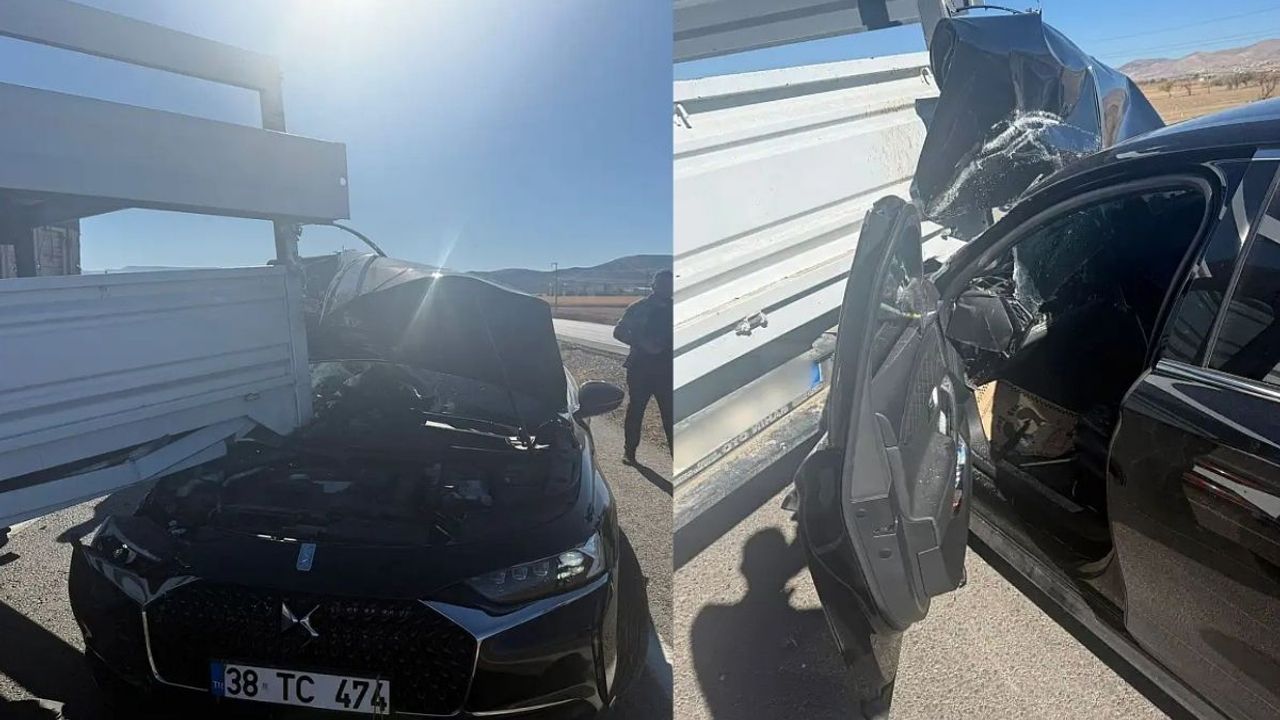 Kayseri Ülkü Ocakları Başkanı Halit Yağmur trafik kazası geçirdi!