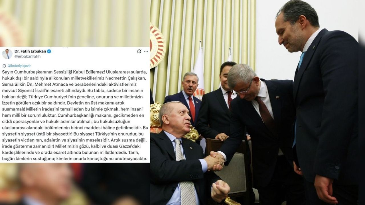 Erbakan’dan Cumhurbaşkanına sert mesaj: Tarih, kimlerin sustuğunu yazacak!