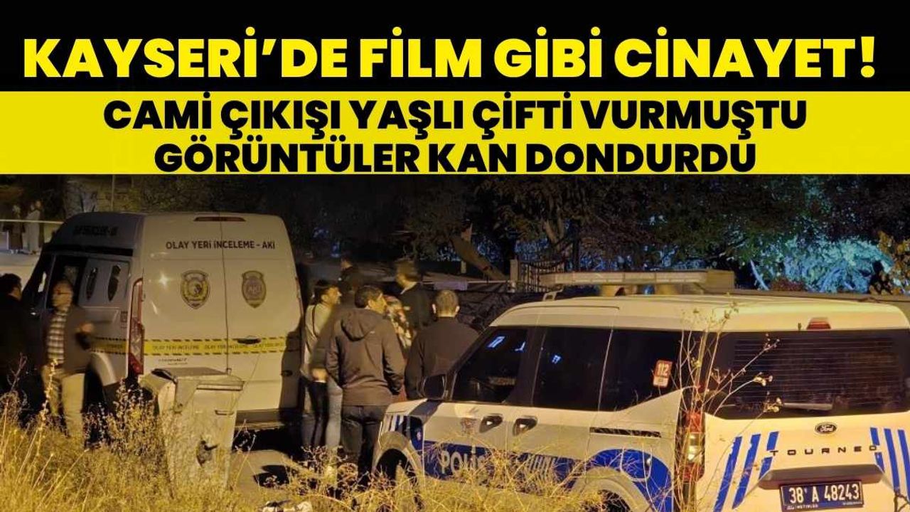 Cami çıkışı yaşlı çifti vurmuştu, görüntüler kan dondurdu