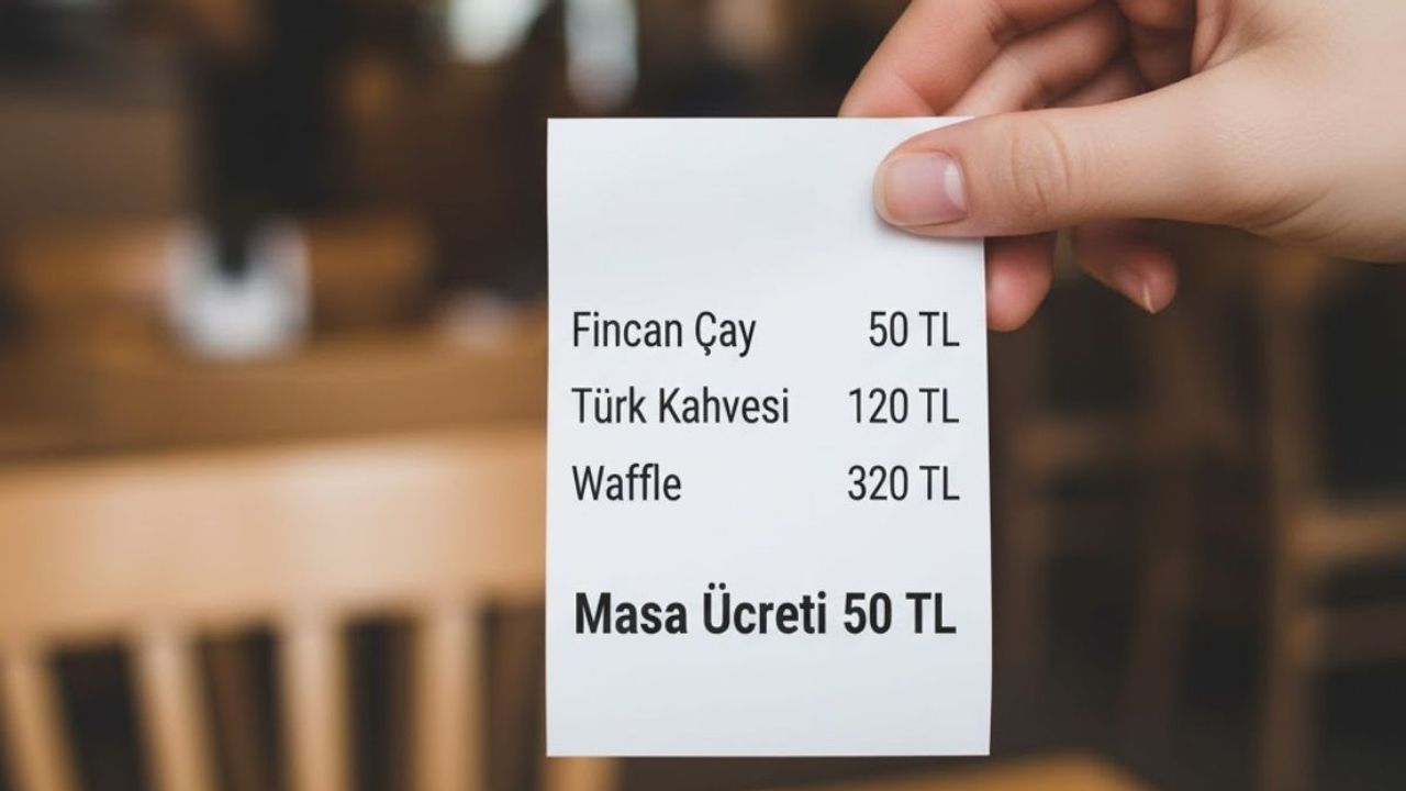 Kafelerde 'masa ücreti' iddiası sosyal medyayı salladı!