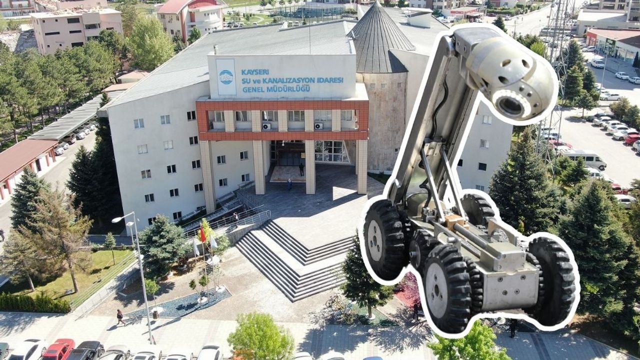 KASKİ Kayseri’de altyapı çalışmaları hızlandı: Görüntüleme robotu sahada
