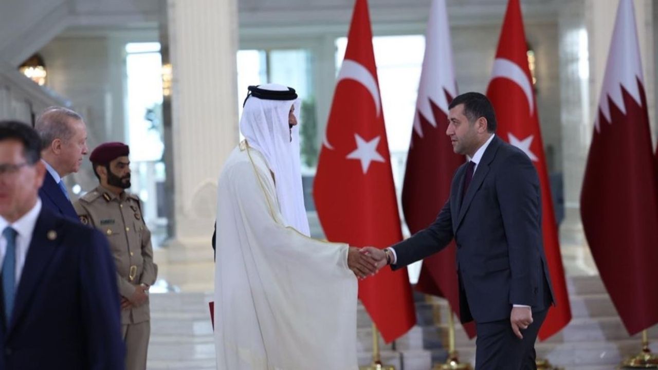 Baki Ersoy ile Cumhurbaşkanı Erdoğan'ı 'Katar Emiri Şeyh Temim bin Hamad Al Sani' ağırladı