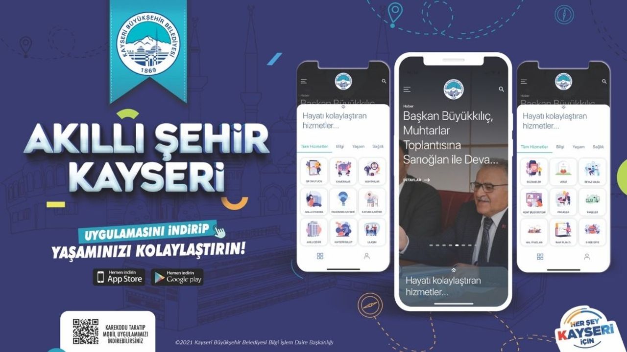 Kayseri Büyükşehir dijital belediyecilikte ilk 22’de