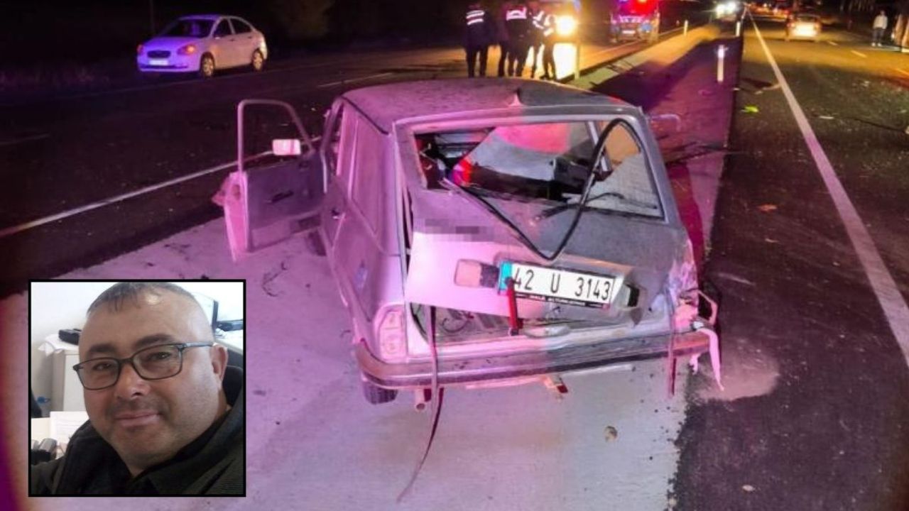 Konya'da kontrolden çıkan otomobil otobüsle çarpıştı: 1 ölü